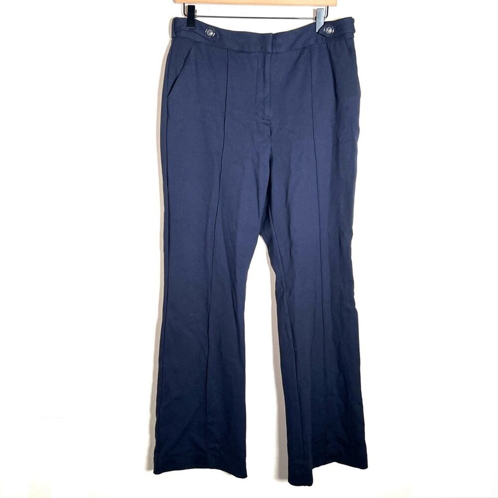 Elie Tahari Midnight Blue boot cut leg casual dress pants size 14 B114